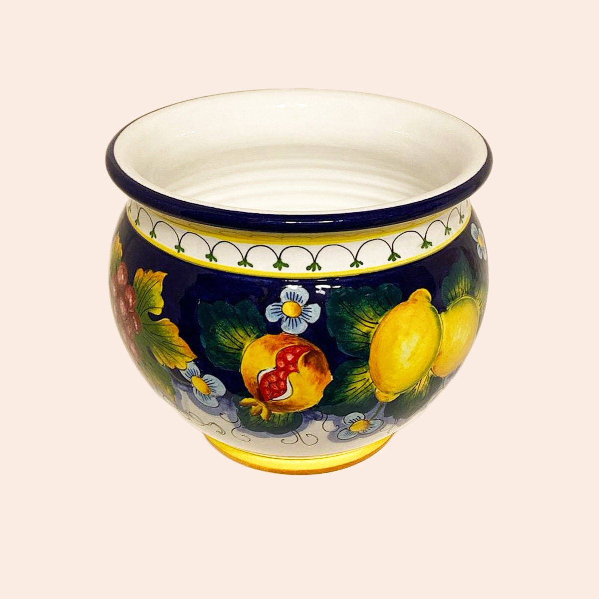 FLOWER PLANTER CM.25D in the design FRUTTA